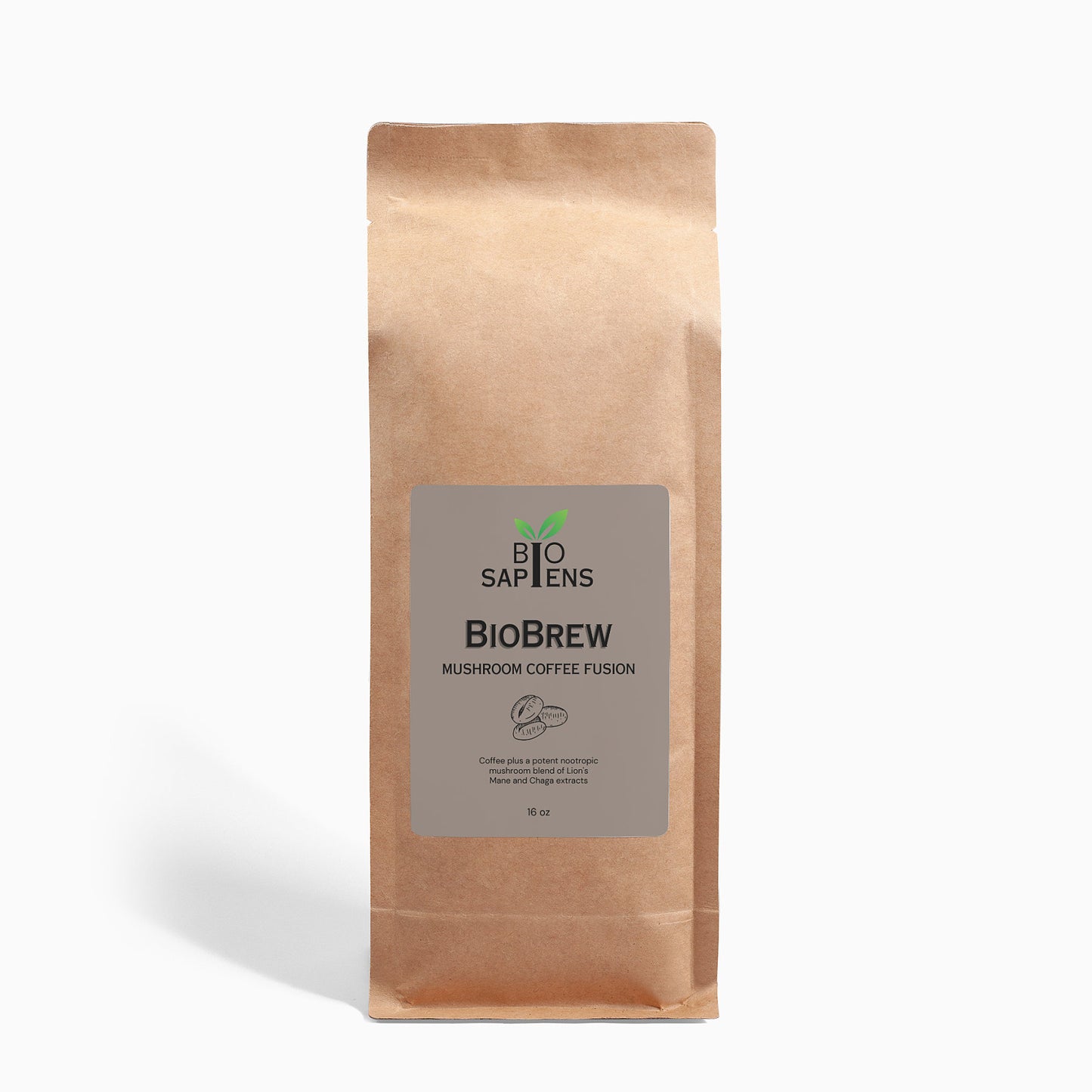 Fusion de café aux champignons - Crinière de lion et chaga 16oz