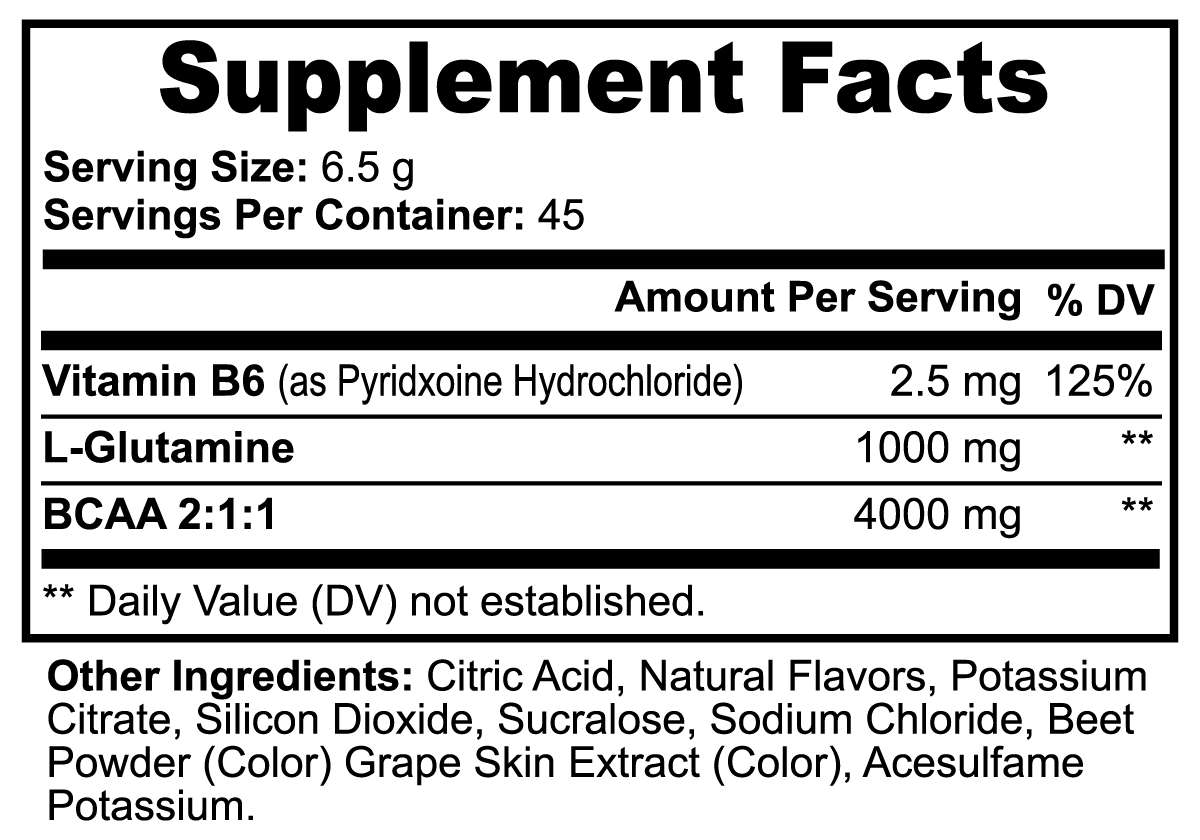 BCAA en poudre (miellat/pastèque)